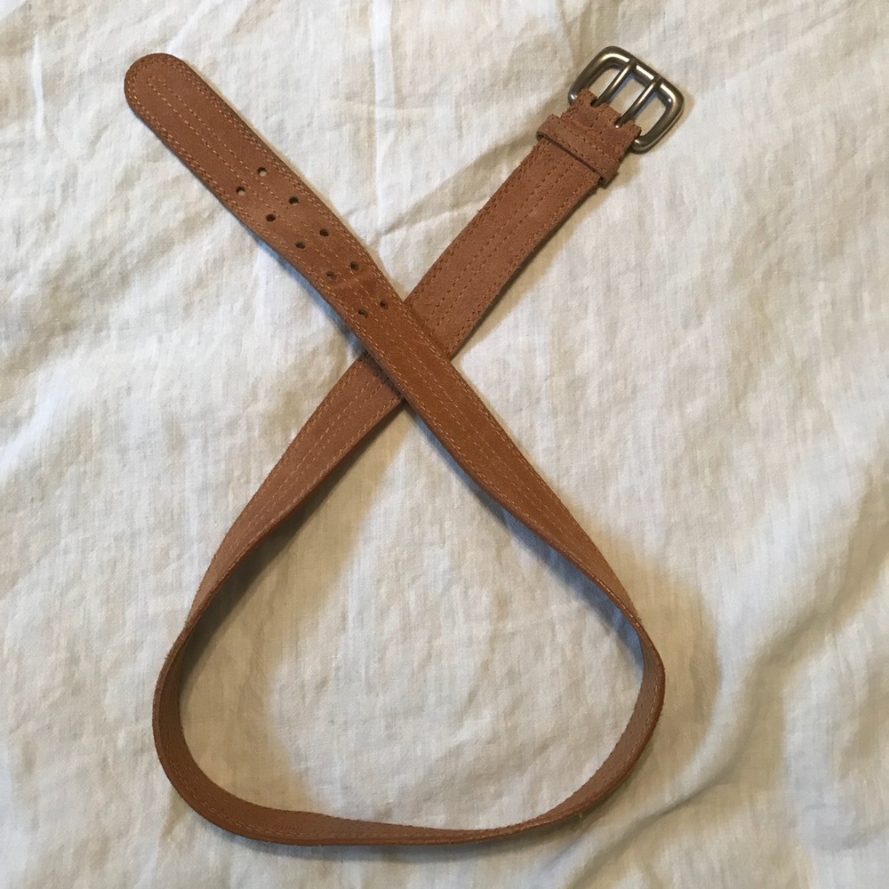Tan leather belt
